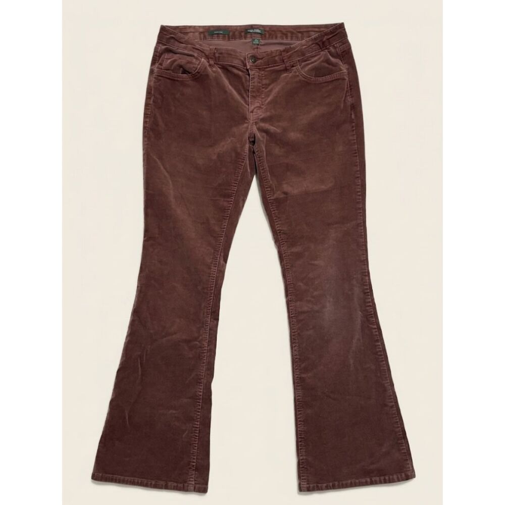 Wild Fable Corduroy Pants Womens 12 Brown Low Rise Flare Y2K Stretch Cords